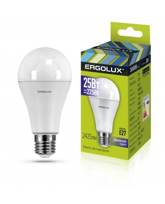 Ergolux LED-A65-25W-E27-6K (Эл