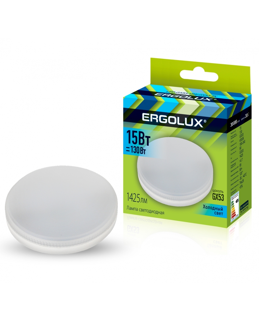Ergolux LED-GX53-15W-GX53-4K (Эл