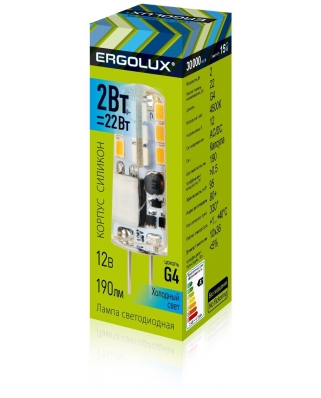 Ergolux LED-JC-2W-G4-4K (Эл