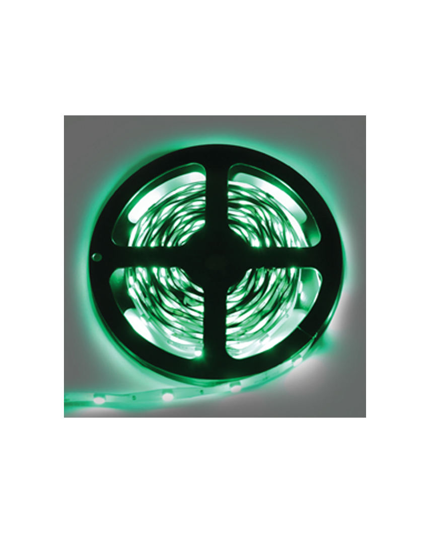 Ecola LED strip STD 7,2W/m 12V IP20 10mm 30Led/m Green зеленая светодиодная лента на катушке 5м.