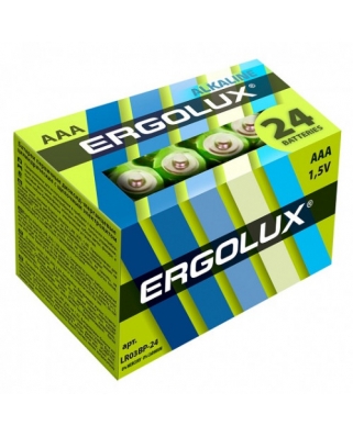Ergolux NEW LR03 Alkaline BP-24 (LR03 BP-24, батарейка,1