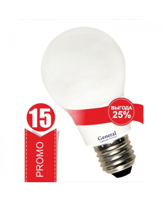 Лампа GLDEN-WA60P-15-230-E27-4500 Promo