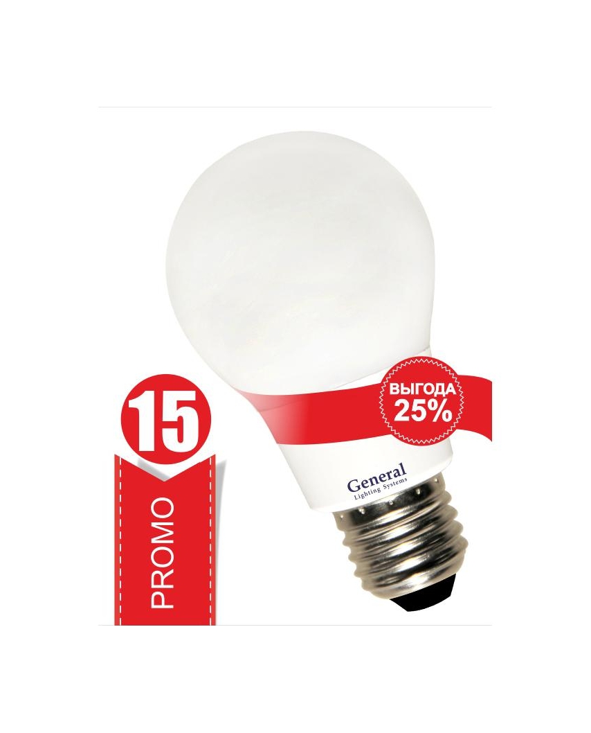 Лампа GLDEN-WA60P-15-230-E27-4500 Promo