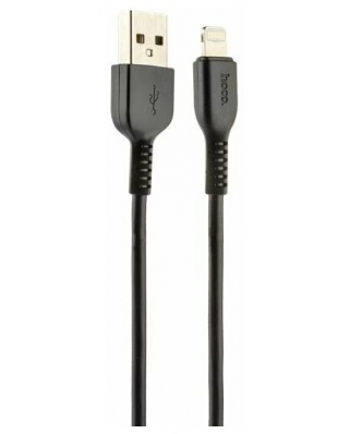 HOCO X20 USB (m)-Lightning (m) 3.0м 2.0A силикон черный Кабель (1/30/300)