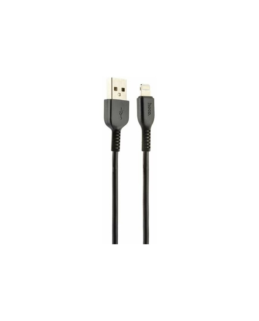 HOCO X20 USB (m)-Lightning (m) 3.0м 2.0A силикон черный Кабель (1/30/300)