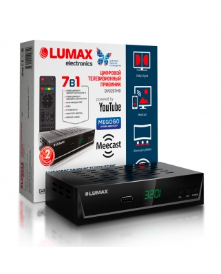 LUMAX DV3201HD Wi-Fi антенна в комплекте Цифровой телевизионный приемник