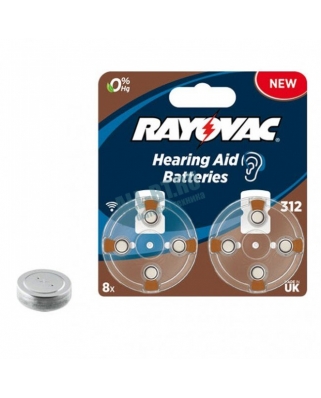 RAYOVAC ACOUSTICT 312 BL-8 (для слуховых аппаратов)PR41