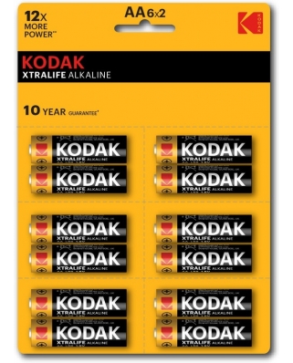 Kodak LR6-12BL perforated (6x2BL) XTRALIFE батарейка (576)