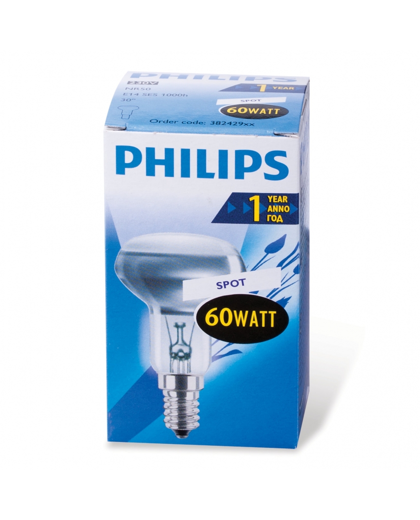 Philips лампа Spotline R50 230V 60W E14 30