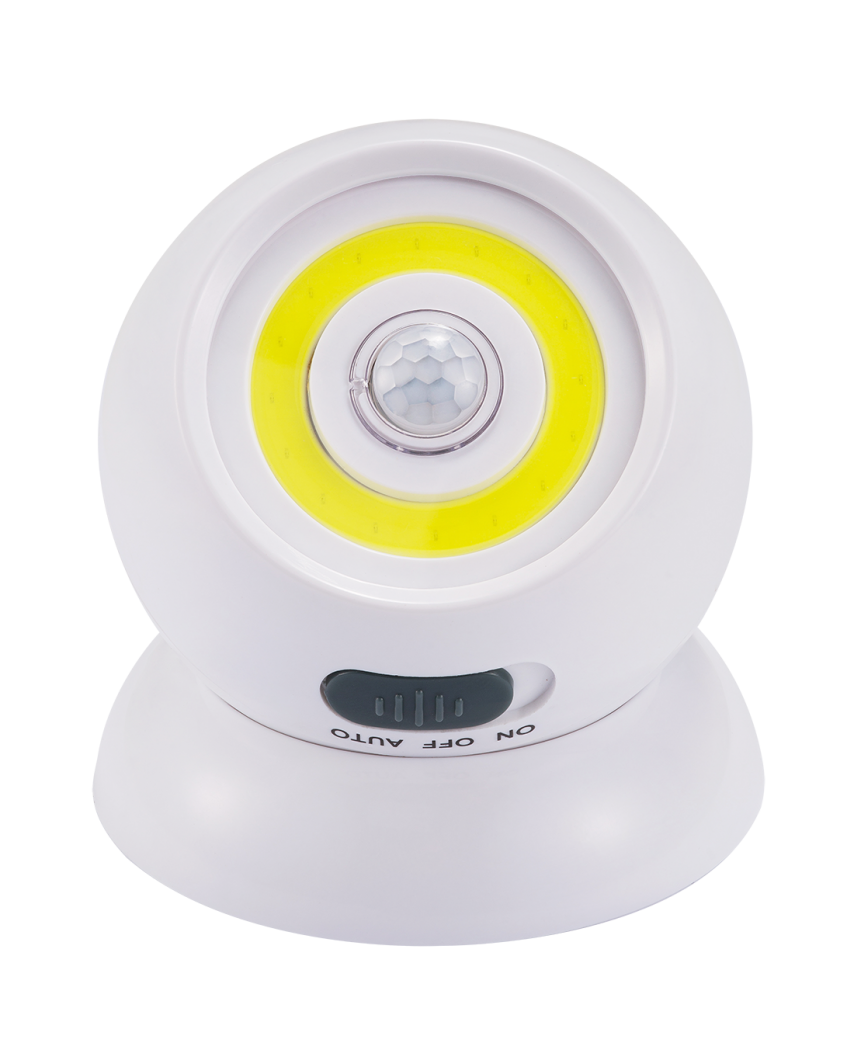 REV Светодиодный фонарь-подсветка с датчиком движения Pushlight Globe MySense, COB 5 Вт, бат