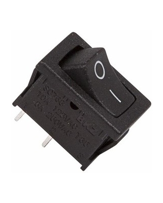 REXANT Выключатель клавишный 250V 6A (2c) ON-OFF черный mini REXANT (10/10/5000) 36-2110