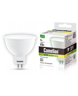 Camelion LED8-S108/830/GU5.3 (Эл.лампа светодиодная 8Вт 220В)