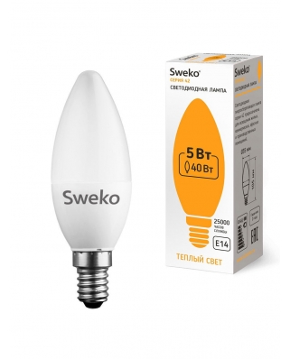 Sweko 42LED-C35-5W-230-3000K-E14 38458+++