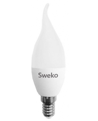Sweko 42LED-C35-7W-230-4000K-E14-T СВЕЧА на ветру матовая