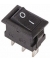 REXANT Выключатель клавишный 250V 3А (3с) ON-ON черный Micro (RWB-102) (10/50/5000) 36-2030