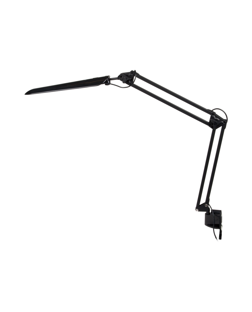 TLD-524 Black/8W/Светильник настольный на струбцине/LED/500Lm/4500K/Dimmer/Цвет-черный,