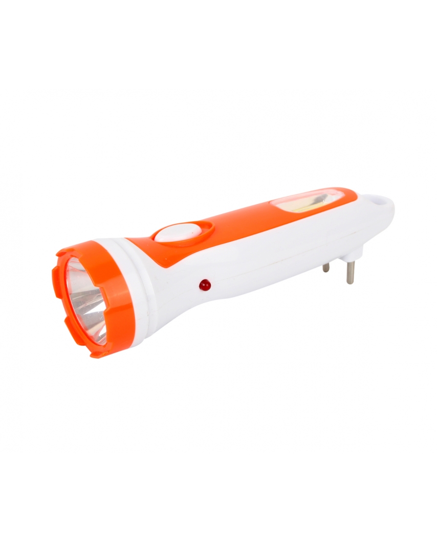 Ultraflash LED3860 (фонарь акку 220В, бел. /оранж., 1+COB +++