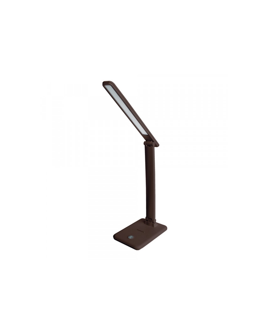 Ultraflash UF-730 С10 коричневый (LED настольный светильник, 11 Вт, 3 уровня яркости) (30)