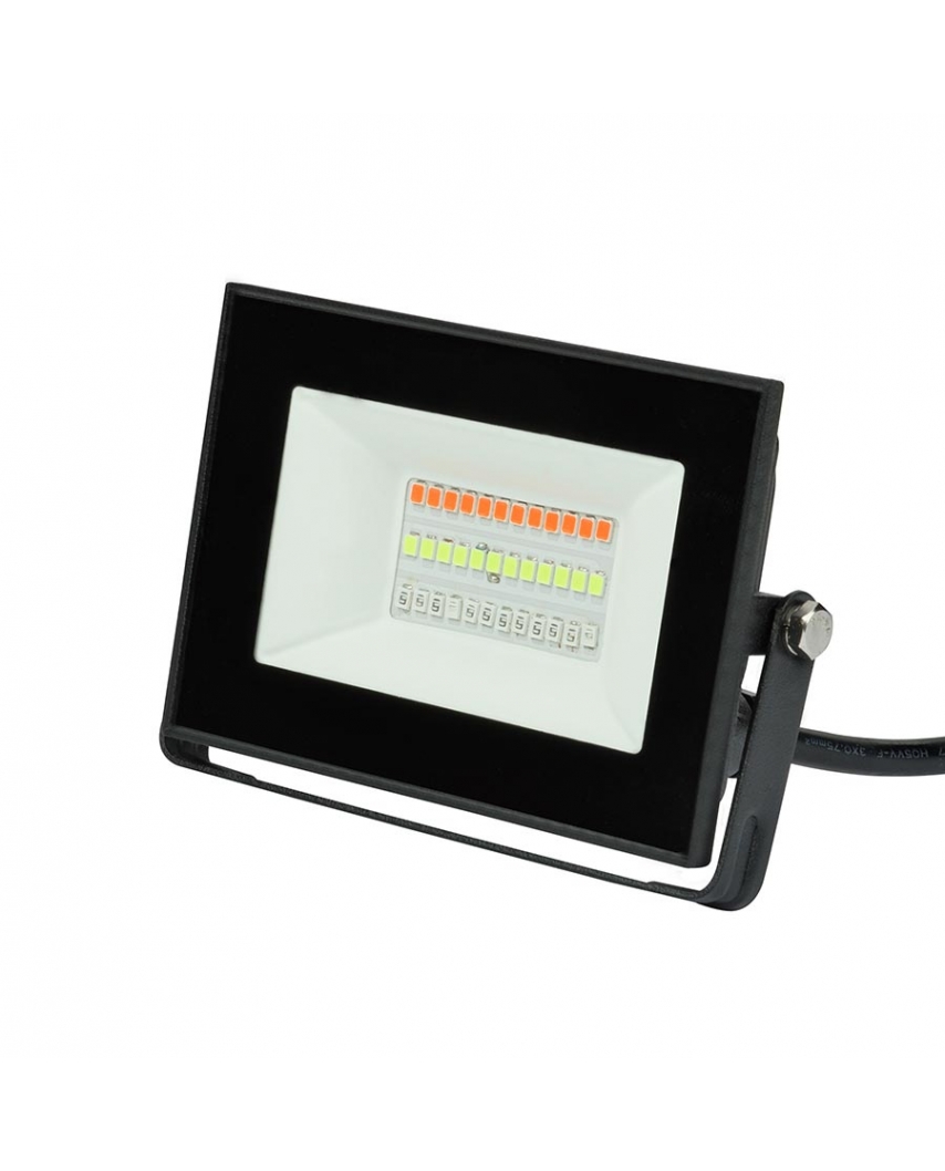 Uniel ULF-F60-20W/RGB IP65 200-240В BLACK Прожектор светодиодный. Мультиколор. Пульт ДУ (в/к)
