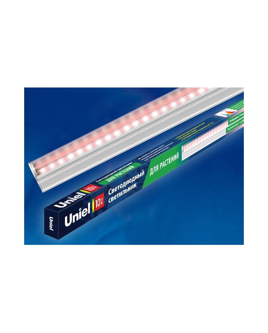Uniel ULI-P12-10W/SPLE IP40 WHITE Светильник для растений светодиодный линейный, 560мм, выкл. на кор