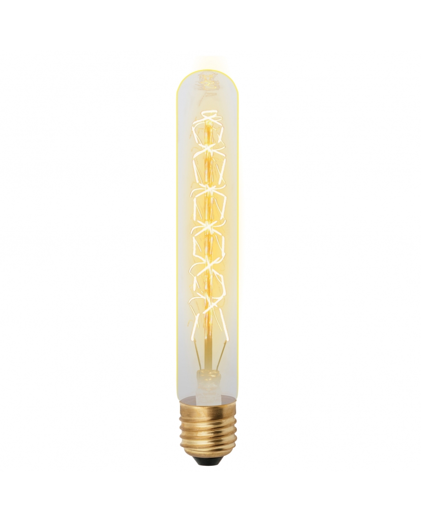Uniel IL-V-L32A-60/GOLDEN/E27 CW01 Лампа накаливания Vintage. Форма «цилиндр», длина 185 мм. Форма н