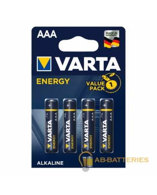 VARTA LR03 AAA BL4 Alkaline 1.5V ENERGY (4103) (4/40/200) Батарейка 