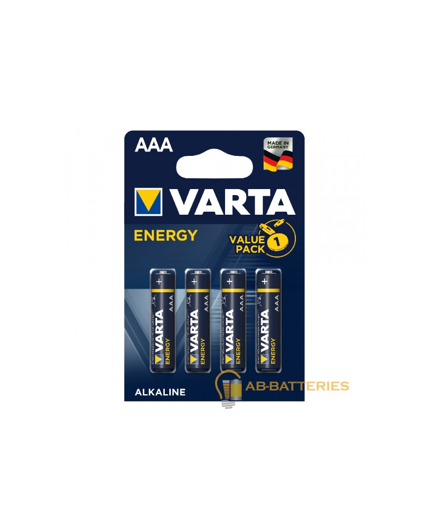 VARTA LR03 AAA BL4 Alkaline 1.5V ENERGY (4103) (4/40/200) Батарейка 