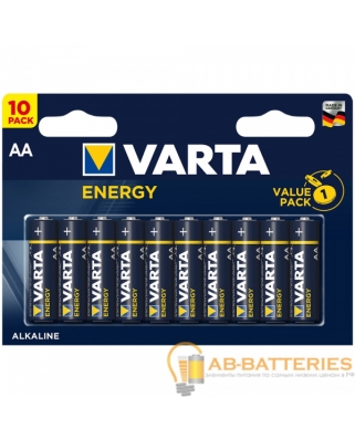 VARTA LR06 AA BL10 Alkaline 1.5V ENERGY (4106) (10/200/36000) Батарейка 
