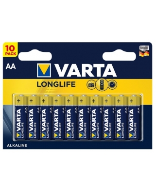 VARTA LR06 AA BL10 Alkaline 1.5V Батарейка LONGLIFE (4106) (10/200)