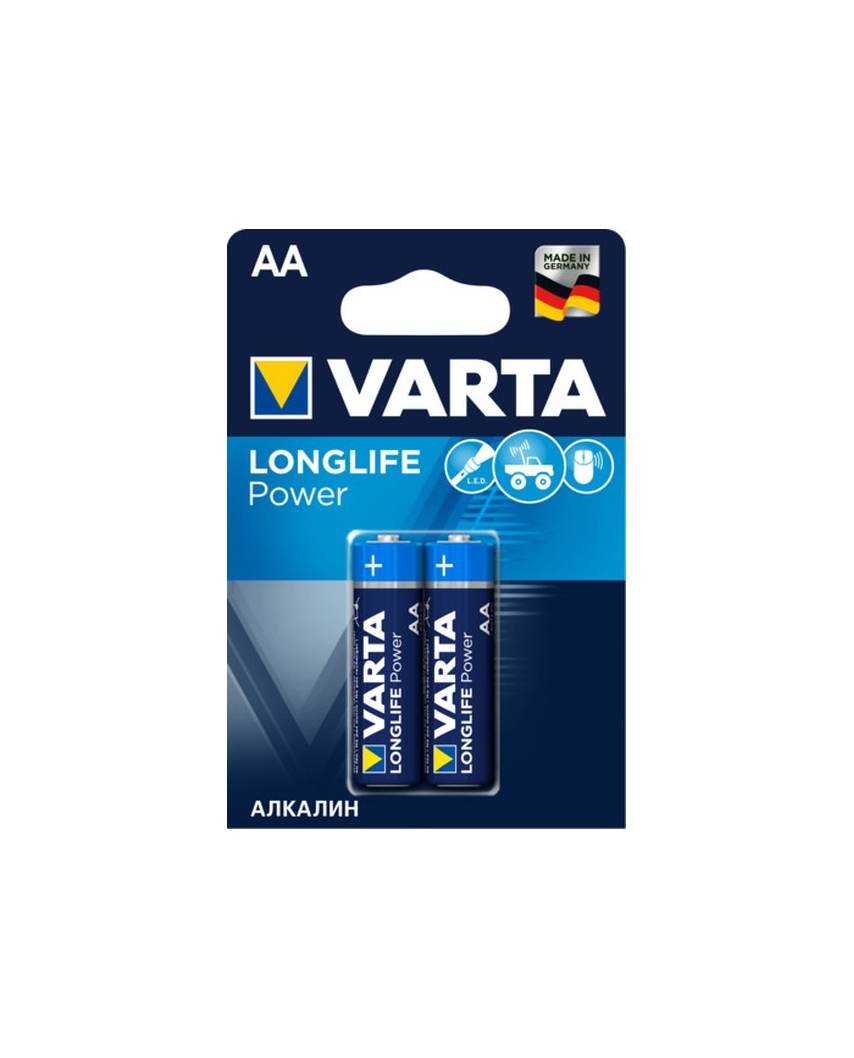 VARTA LR06 AA BL2 Alkaline LONGLIFE POWER (HIGH ENERGY) 1.5V (4906) (2/40/200)