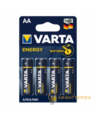 VARTA LR06 AA BL4 Alkaline 1.5V ENERGY (4106) (4/80/400) Батарейка 