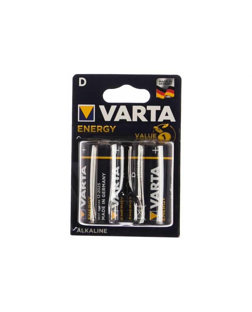 VARTA LR20 D BL2 Alkaline 1.5V ENERGY (4120) (2/20/100) Батарейка