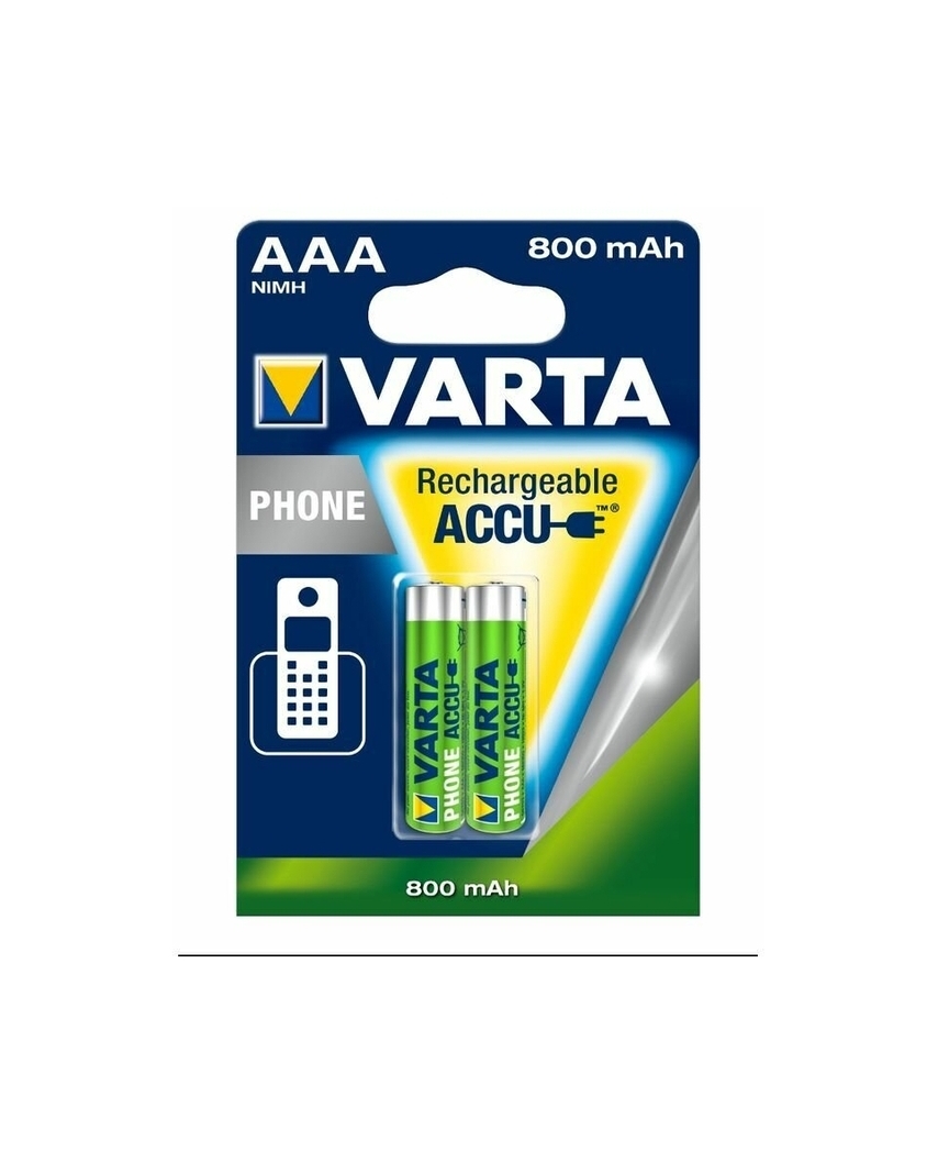 Varta R03 AAA BL2 NI-MH 800mAh Аккумулятор бытовой (2/20/100)
