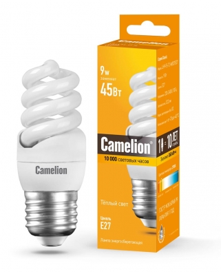 Camelion LH9-FS-T2-M/827/E27 (энергосбер.лампа 9В