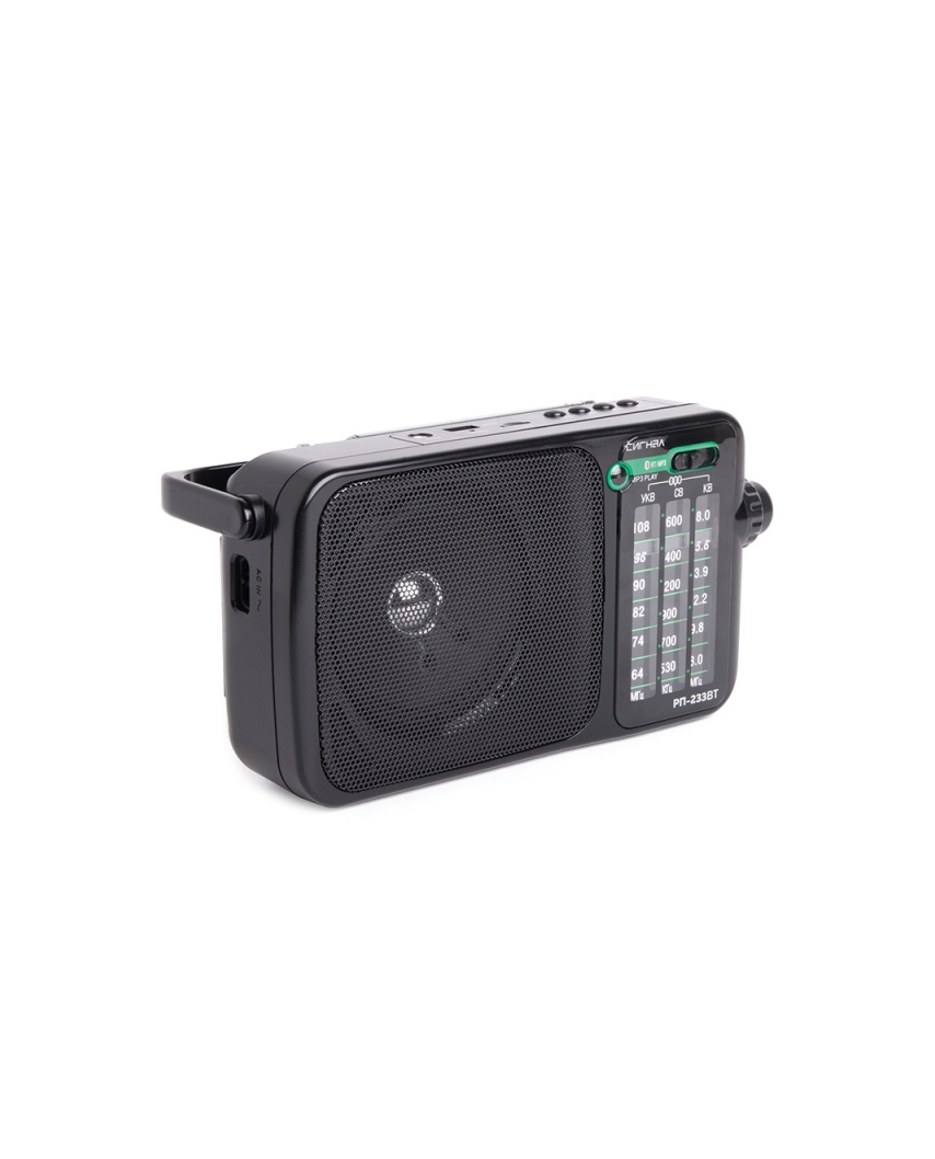 Радиоприемник "Сигнал РП-233BT",УКВ64-108МГц,СВ,КВ,бат.2*R20,220V,BT/USB/TF/AUX, 6 мм шайба
