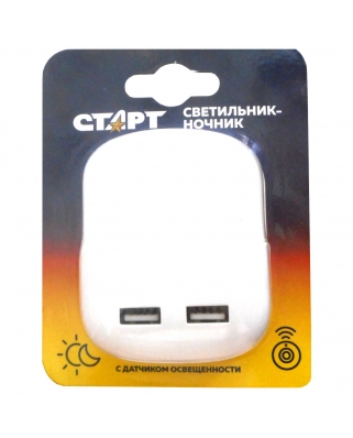 СТАРТ 1LED USB Квадрат Светильник