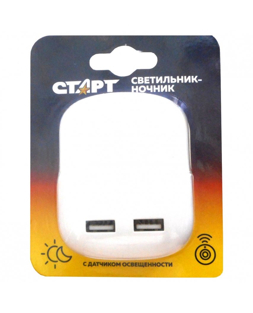 СТАРТ 1LED USB Квадрат Светильник