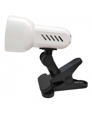 Ultraflash UF-381 C01 белый (Светильник настольный с прищепкой 230В, 40Вт, E27, ЛОН)