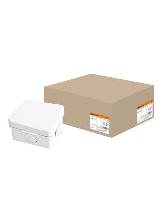 TDM Распаячная коробка ОП 65х65х50мм, крышка, IP54, 4вх.SQ1401-0111