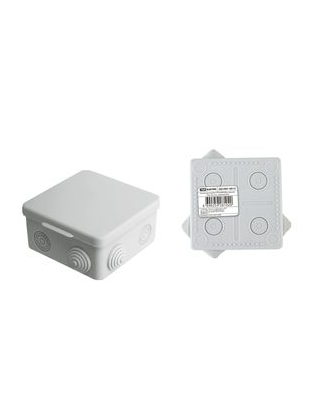 TDM Распаячная коробка ОП 80х80х50мм, крышка, IP54, 7вх. инд. штрихкод SQ1401-0512 