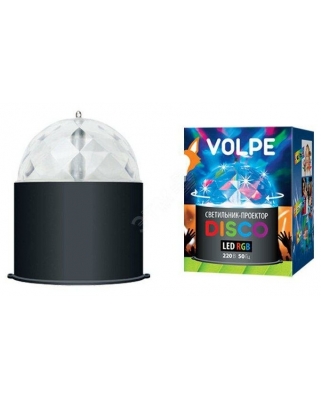 VOLPE ULI-Q302 DISCO многоцветный Светодиодный светильник-проектор напряжение 220В. Каб