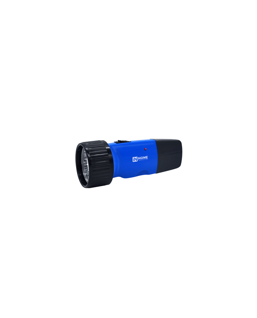 IN HOME Фонарь светодиод ручной аккум 5LED 120Lm 6ч 2 режима з/у синий MLA01-C IN HOME (1/72)