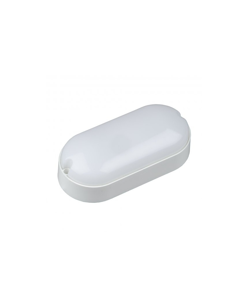 ULW-Q225 12W/6500К IP65 WHITE Светильник светодиодный влагозащищенный. Овал. Дневной свет (6500K). 1