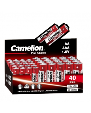 Camelion 20 LR06 + 20LR03-CB,1.5В) Plus Alkaline COMBO40