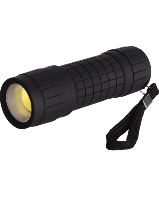 Ultraflash LED16011 (фонарь 3XR03, черный, COB LED 3Вт, пластик, блистер-пакет)