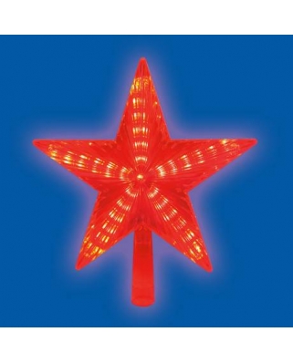 Uniel ULD-H2121-031/STA RED STAR-3 Украшение для ёлки «Звезда-3», 21 см. 31 светодиод. Красны