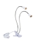 Uniel TLI-281 WHITE E27x2 PLANT Светильник настольный для 2-х фитоламп. На прищепке E27. Белый