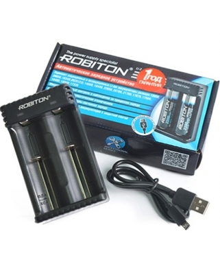 ROBITON Li-2 Зарядное устройство от USB-порта 5В через шнур USB-Micro-USB (в комплекте)