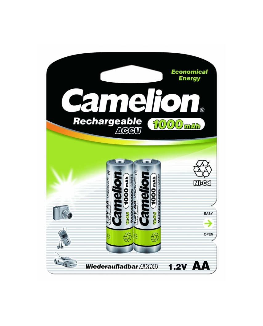 Camelion AA-1000mAh Ni-Cd BL-2(24) (ак,1
