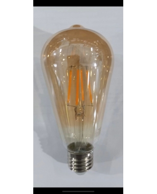Uniel LED-ST64-5W/AMBER/E27/VLF Лампа светодиодная Vintage. Форма «конус», янтарная колба. Картон.
